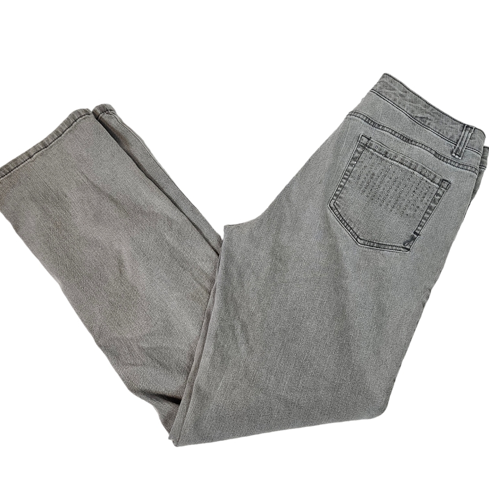 Jones New York Classic Gray Straight Jeans